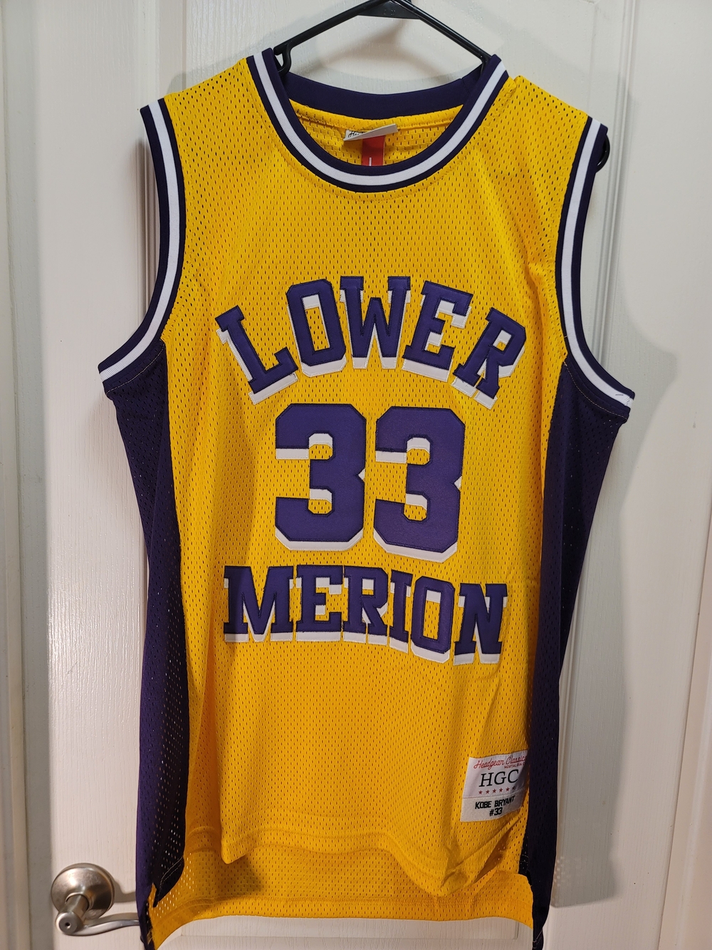 Kobe Bryant #33 Lower Merion High School Basketball Jersey - Large - NWT